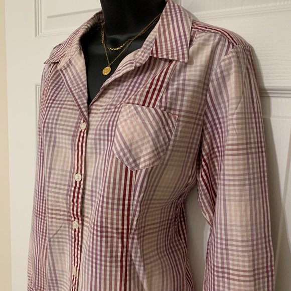 Women´s Sonoma Life + Style Pink Button Down Shirt - Picture 3 of 16